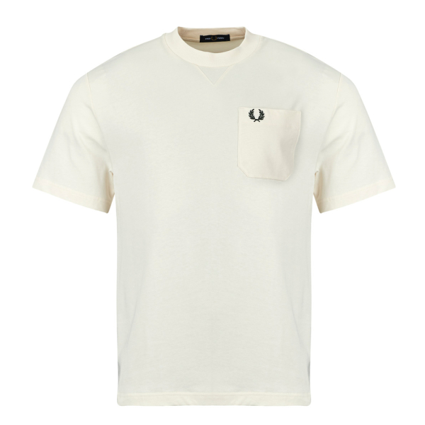 Fred Perry T-shirts Crme - T-shirt avec dtail de poche - S - Ref 68 €